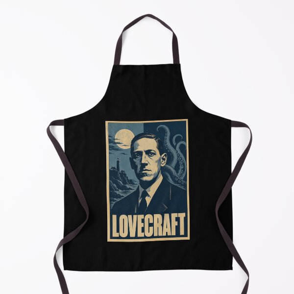 Item preview, Lovecraft Hope Poster - Dark Blue HP Lovecraft Cthulhu Art, Cosmic Horror Print designed and sold by ValentinaHramov.