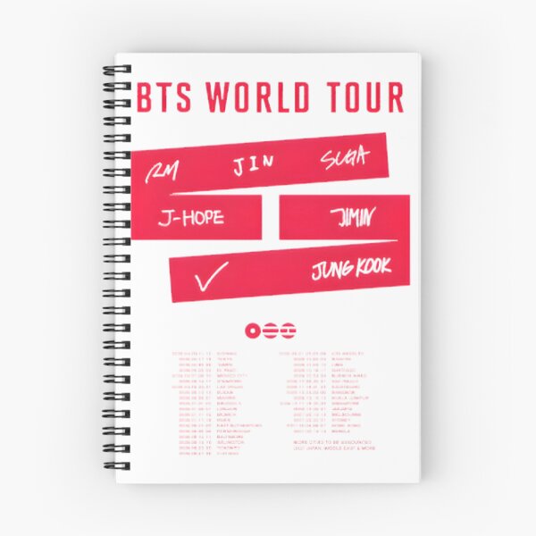 Item preview, BTS World Tour Concert Dates Design for Music Fans and Tour Enthusiasts designed and sold by art 4LIFE.