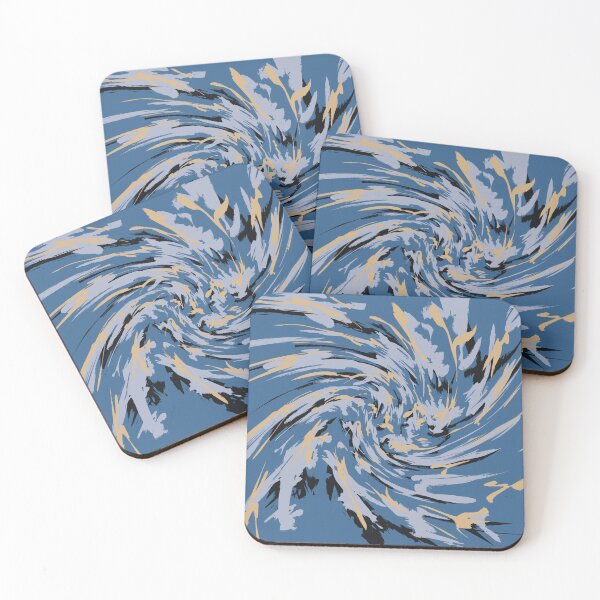 Item preview, Blue Camouflage Digital Twisted Pattern in Blue Shades, Beige and Black designed and sold by ShopieHome.