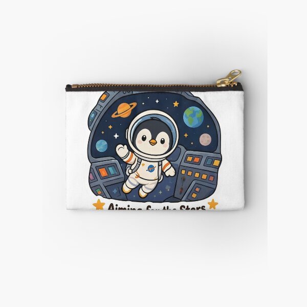 Item preview, Cute Penguin Astronaut – Aiming for the Stars Space Lover Gift designed and sold by Isliath.
