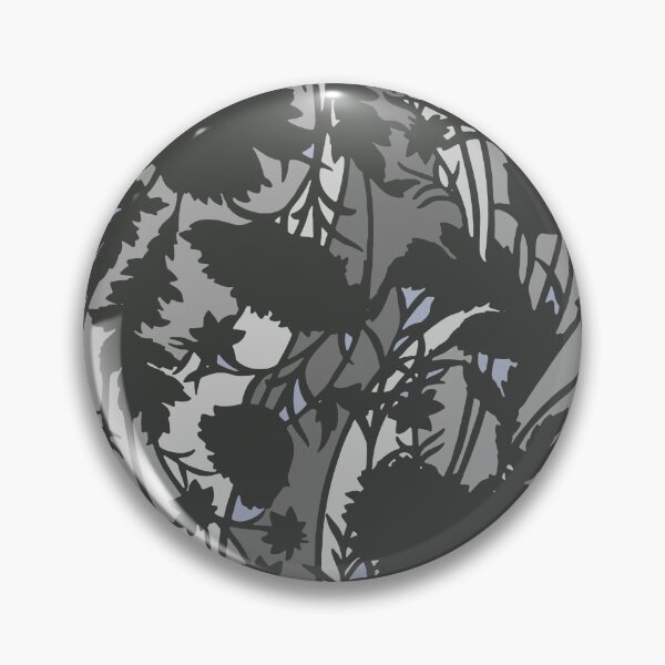 Item preview, Gray Leaves Camouflage Digital Flowers Pattern in Gray and Black designed and sold by ShopieHome.