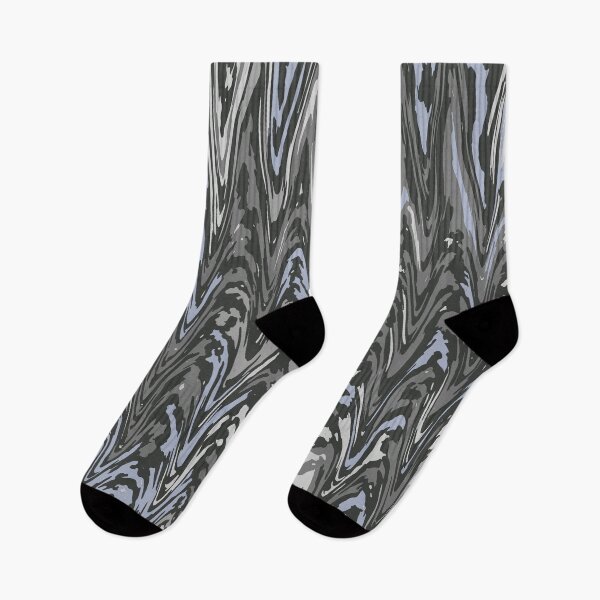 Item preview, Gray Camouflage Digital Liquify Pattern in Gray Shades and Black designed and sold by ShopieHome.