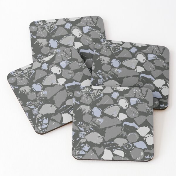 Item preview, Gray Camouflage Digital Wood Pattern in Gray Shades and Black designed and sold by ShopieHome.