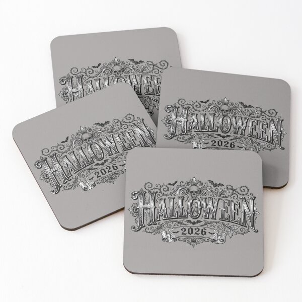 Item preview, Halloween Victorian Filigree Engraving Lettering designed and sold by DarkOriginArts.