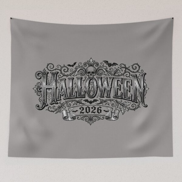 Item preview, Halloween Victorian Filigree Engraving Lettering designed and sold by DarkOriginArts.