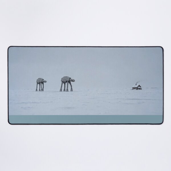 Item preview, AT-ATs Walking Toward Snowy Cabin designed and sold by Late Theory.