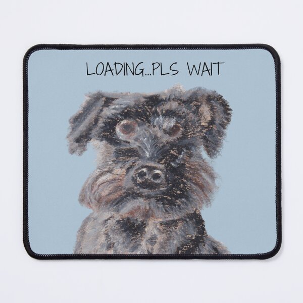Item preview, Funny Schnauzer Dog Painting - Cute Pet Lover Gift designed and sold by viviwildpaint.