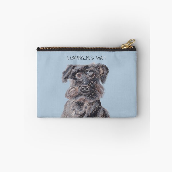 Item preview, Funny Schnauzer Dog Painting - Cute Pet Lover Gift designed and sold by viviwildpaint.
