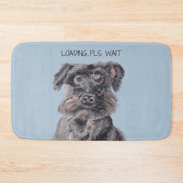 Item preview, Funny Schnauzer Dog Painting - Cute Pet Lover Gift designed and sold by viviwildpaint.