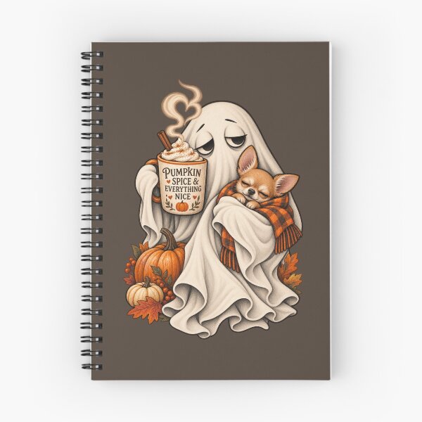 Item preview, Pumpkin Spice Ghost Chihuahua Halloween designed and sold by AmiGraph.