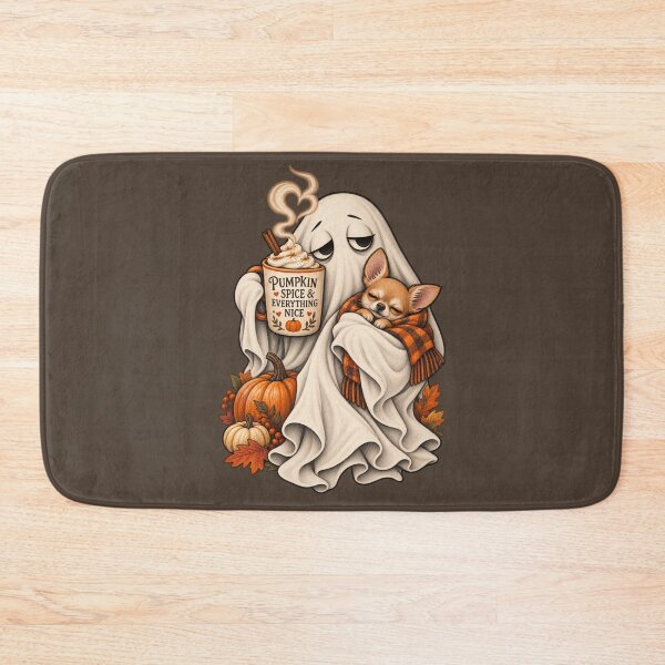 Item preview, Pumpkin Spice Ghost Chihuahua Halloween designed and sold by AmiGraph.
