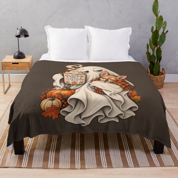 Item preview, Pumpkin Spice Ghost Chihuahua Halloween designed and sold by AmiGraph.