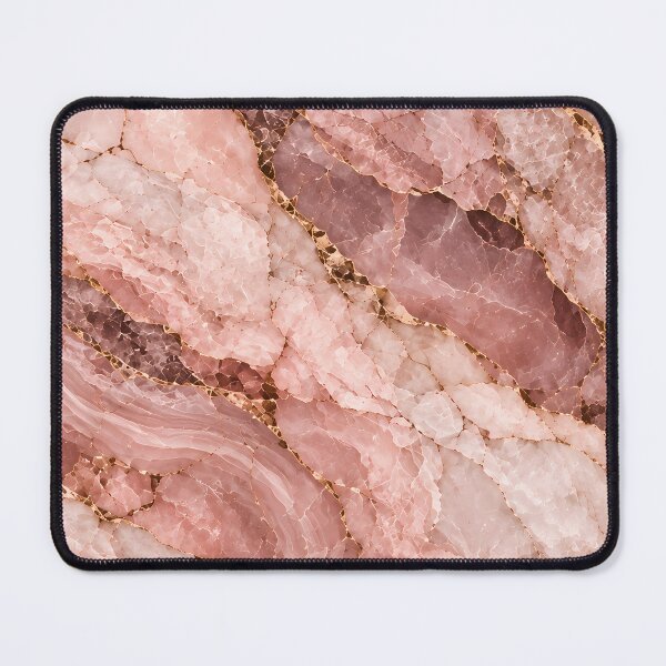 Item preview, Rose Quartz Pink Marble with Gold Veins designed and sold by VOLLOS.