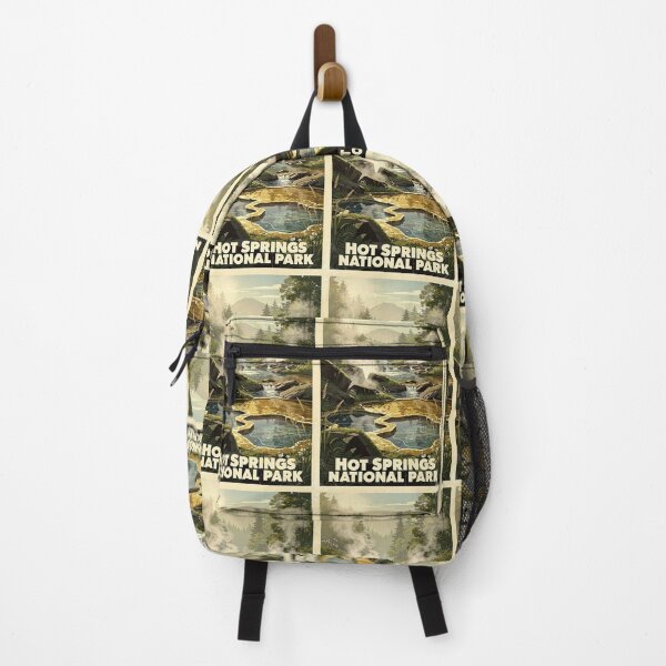 Item preview, Hot Springs National Park Vintage Travel Art designed and sold by Teelogic.