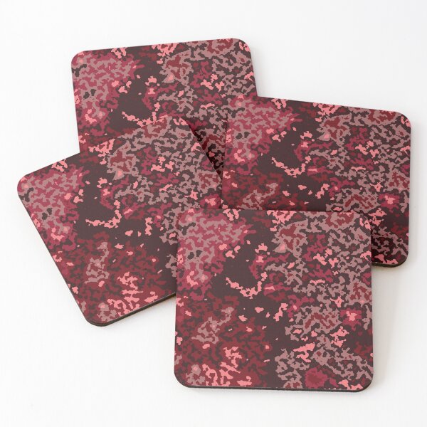 Item preview, Red Camouflage Digital Cloud Pattern in Red Shades and Pink designed and sold by ShopieHome.