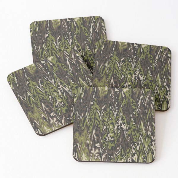 Item preview, Military Camouflage Digital Liquify Pattern in Green, Brown and Beige designed and sold by ShopieHome.