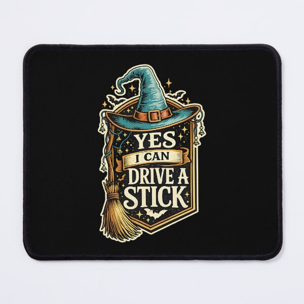 Item preview, Yes I Can Drive A Stick, Halloween Humor designed and sold by graphic-genie.