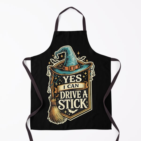 Item preview, Yes I Can Drive A Stick, Halloween Humor designed and sold by graphic-genie.