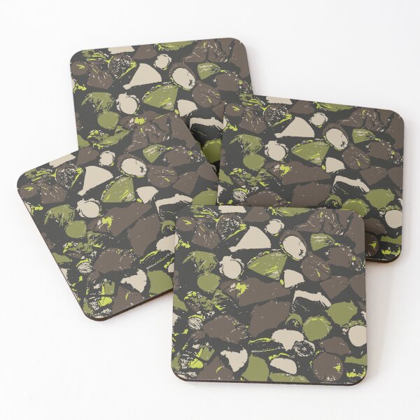 Item preview, Military Camouflage Digital Wood Pattern in Green, Brown and Beige designed and sold by ShopieHome.