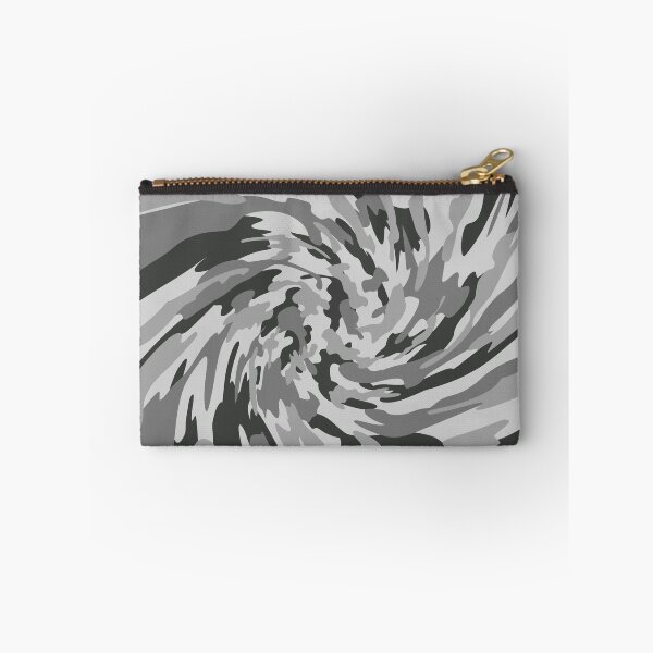 Item preview, Gray Camouflage Twisted Pattern in Gray Shades and Black designed and sold by ShopieHome.