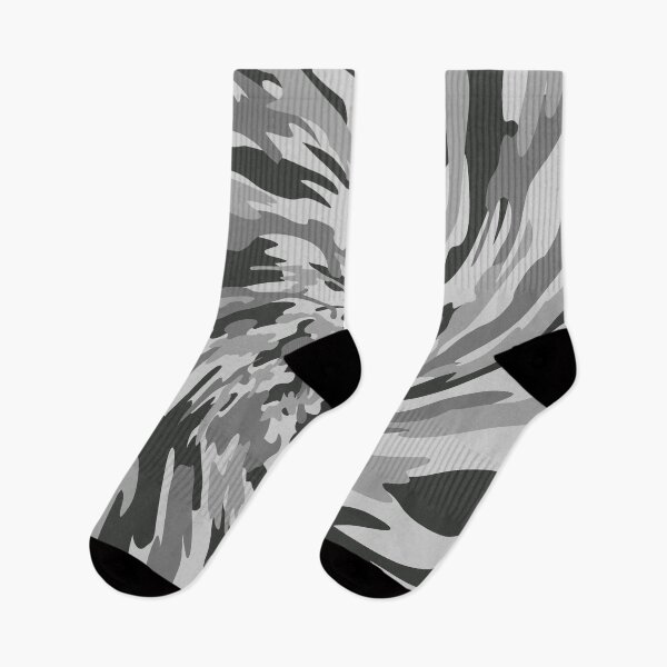 Item preview, Gray Camouflage Twisted Pattern in Gray Shades and Black designed and sold by ShopieHome.