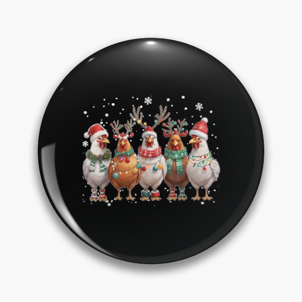 Item preview, Christmas Lights Chicken Santa Funny Xmas Tree  designed and sold by LeonellDavy.