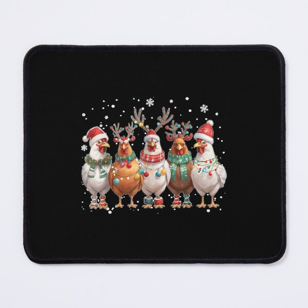 Item preview, Christmas Lights Chicken Santa Funny Xmas Tree  designed and sold by LeonellDavy.