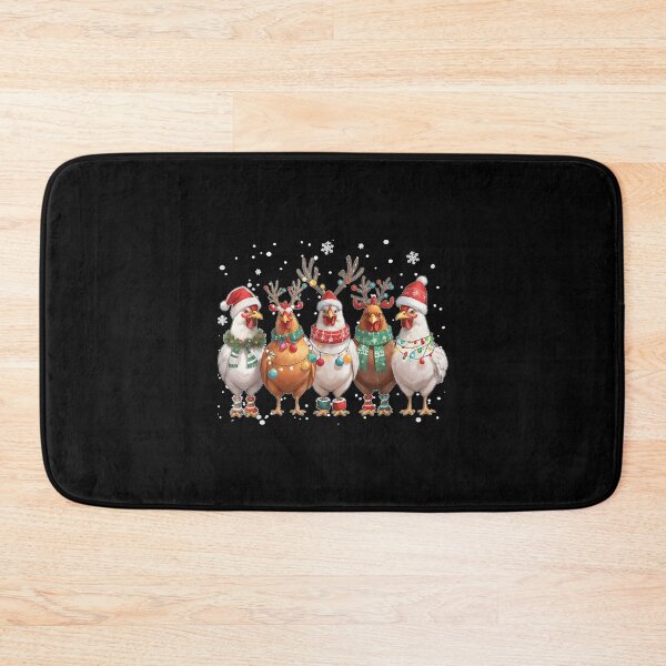 Item preview, Christmas Lights Chicken Santa Funny Xmas Tree  designed and sold by LeonellDavy.