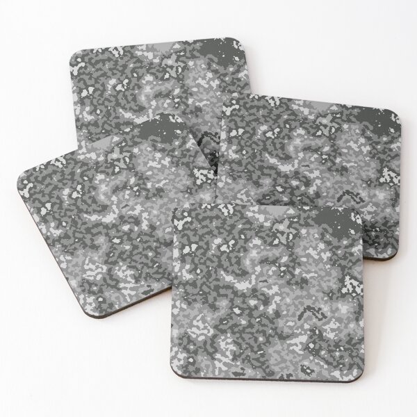 Item preview, Gray Camouflage Digital Cloud Pattern in Gray Shades and Black designed and sold by ShopieHome.