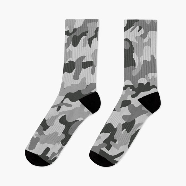 Item preview, Gray Camouflage Pattern in Gray Shades and Black designed and sold by ShopieHome.