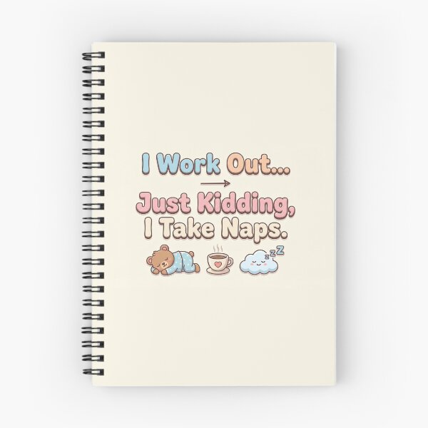 Item preview, I Work Out... Just Kidding, I Take Naps - Gym Humour designed and sold by Glitchart66.