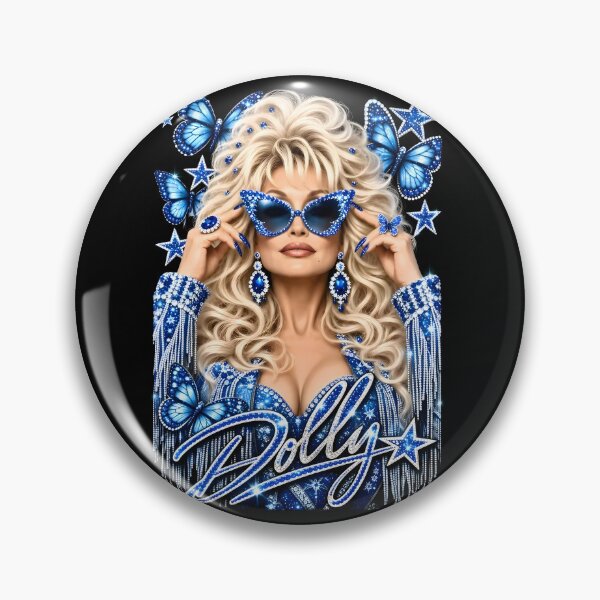 Item preview, Dolly Parton The Butterfly Blue Rhinestone Glamour designed and sold by CamilleNorris.