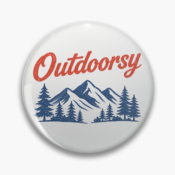 Item preview, Outdoorsy Outdoors Lover Retro Mountain designed and sold by HowToCanadian.