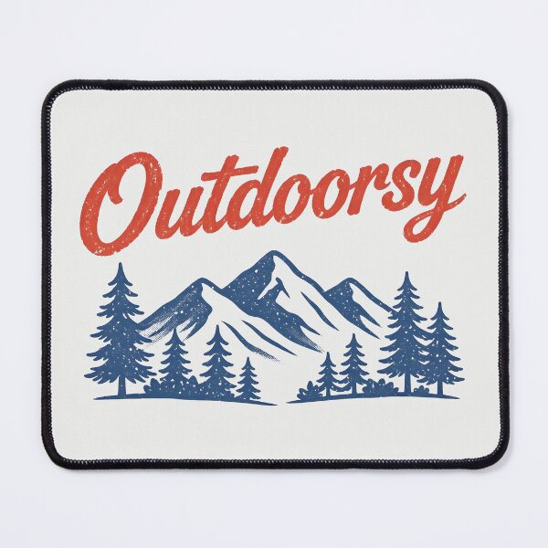 Item preview, Outdoorsy Outdoors Lover Retro Mountain designed and sold by HowToCanadian.