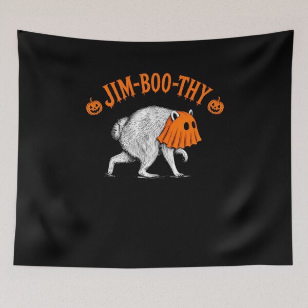 Item preview, Jim-Boo-Thy Halloween Ghost Jimothy Raccoon from Seattle designed and sold by AARABwino.
