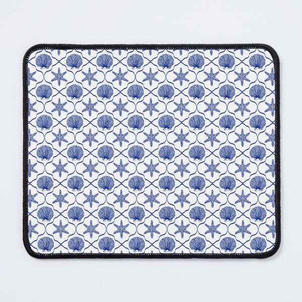 Item preview, Nautical Blue Shell and Starfish Seamless Pattern designed and sold by Onulodesign.