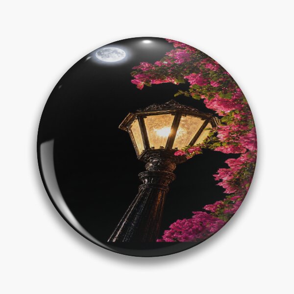 Item preview, Vintage Glowing Street Lamp at Night designed and sold by Zappylane.