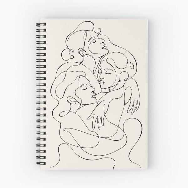 Item preview, Abstract Woman Face Line Art - Multiple Female Figure designed and sold by FemmePod.