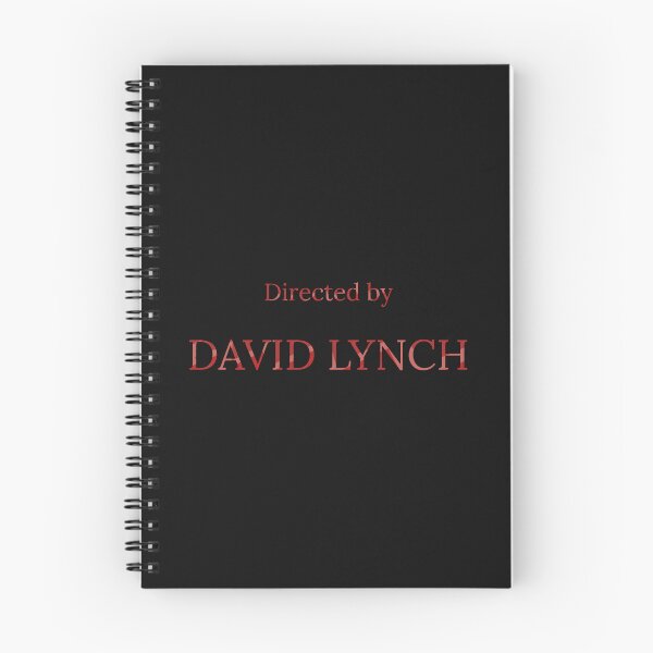 Item preview, Directed by David Lynch – Minimalist Film Credit Poster | Red Typography on Transparent Background designed and sold by MORKINO POSTERS.