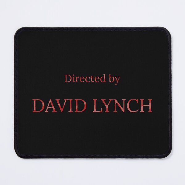 Item preview, Directed by David Lynch – Minimalist Film Credit Poster | Red Typography on Transparent Background designed and sold by MORKINO POSTERS.