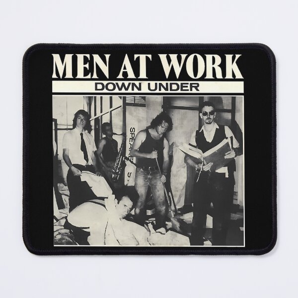Item preview, Men At Work Down Under Australian Rock Band Seventies. Essential designed and sold by hattazillsu.