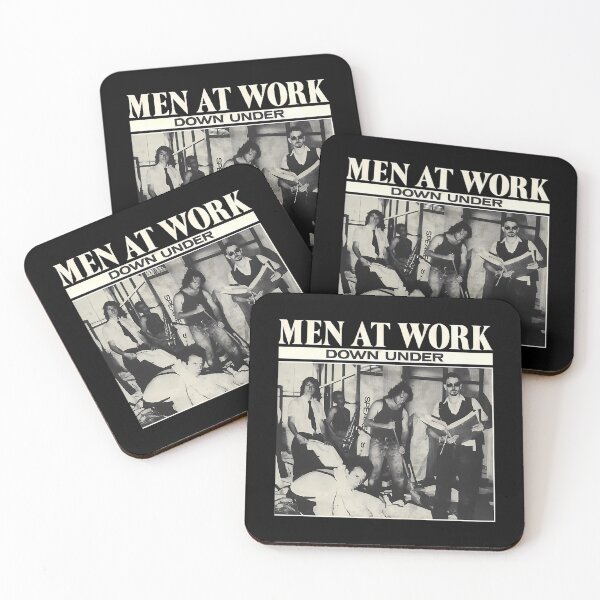 Item preview, Men At Work Down Under Australian Rock Band Seventies. Essential designed and sold by hattazillsu.