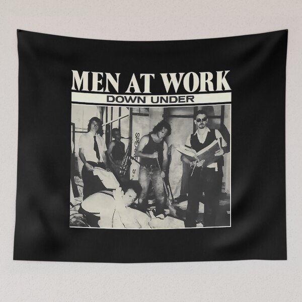 Item preview, Men At Work Down Under Australian Rock Band Seventies. Essential designed and sold by hattazillsu.