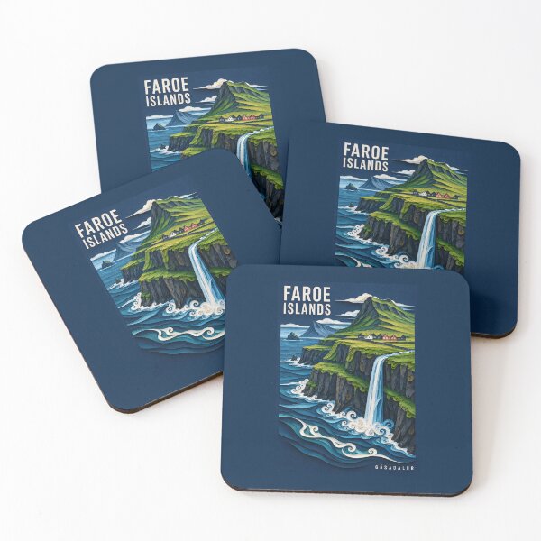 Item preview, Faroe Islands - Gasadalur - Denmark designed and sold by StudioRedKoala.