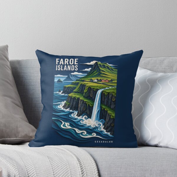 Item preview, Faroe Islands - Gasadalur - Denmark designed and sold by StudioRedKoala.