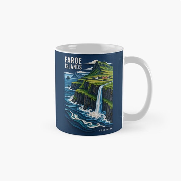 Item preview, Faroe Islands - Gasadalur - Denmark designed and sold by StudioRedKoala.