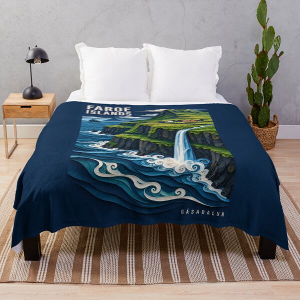 Item preview, Faroe Islands - Gasadalur - Denmark designed and sold by StudioRedKoala.
