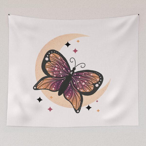 Item preview, Midnight moon monarch butterfly designed and sold by Home Cyn Home.