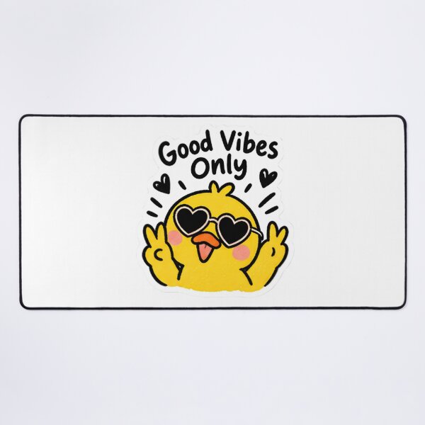 Item preview, Cute Duck Heart Sunglasses - Good Vibes Only Peace Sign designed and sold by Duck lovers.