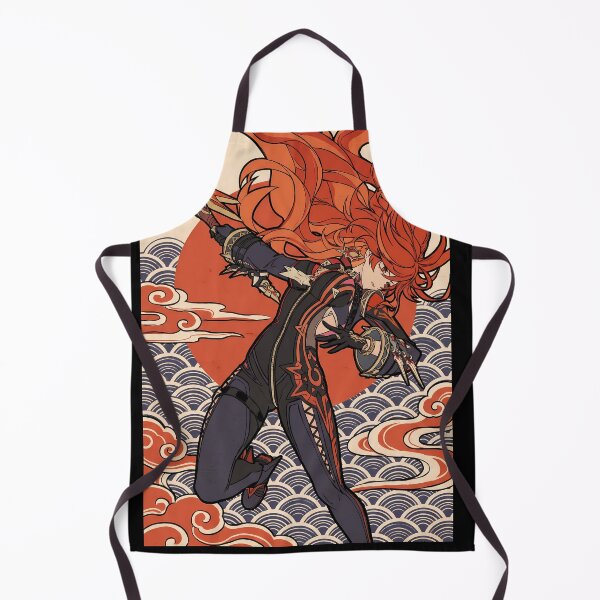 Item preview, Mavuika Genshin Impact Ukiyo-e Anime Gaming Streetwear Tee designed and sold by Senpaiwaves.